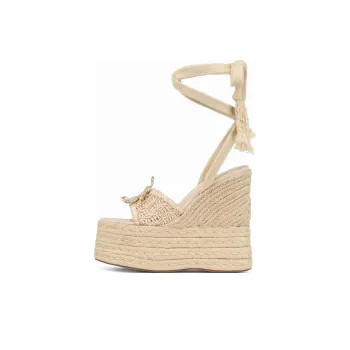 Naked Wolfe Sunkissed One Strap Sandals Women's Beige