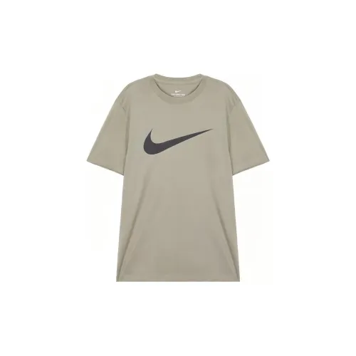 Nike T-Shirts Men Light Green Gray