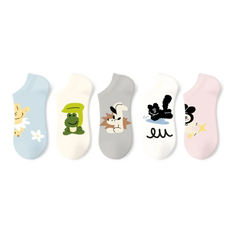 Primeet No Show Socks Women's 5 Pack-4