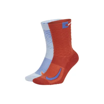Nike Mid Calf Socks Unisex 2 Pack Multicolor