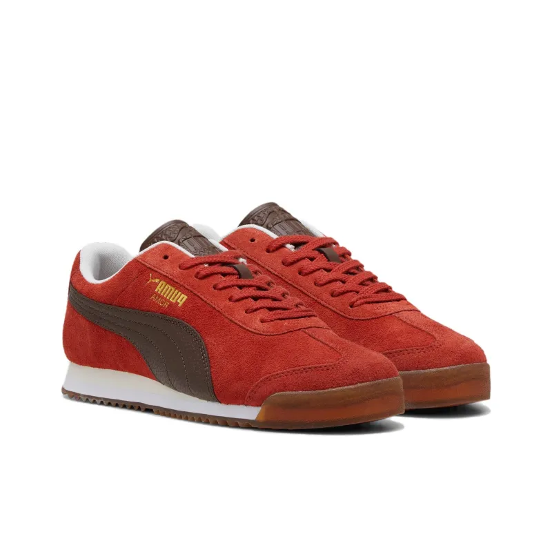 PUMA Roma Suede Mars Red Espresso Brown-3