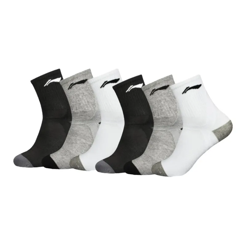 LiNing Mid Calf Socks Men's Combo Set-1