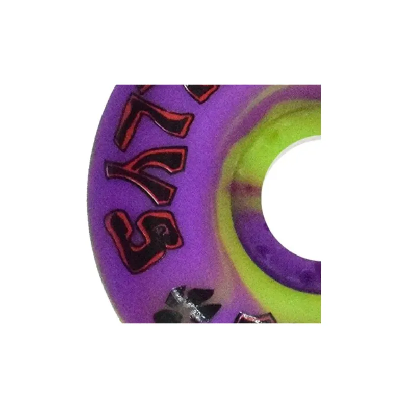 DOGTOWN Skateboard Wheels Land Surfboards 54mm X 99a-Purple/Yellow Swirl-2