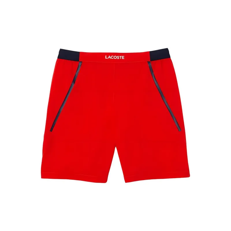 LACOSTE Djokovic Collaboration Casual Shorts Men Red-1