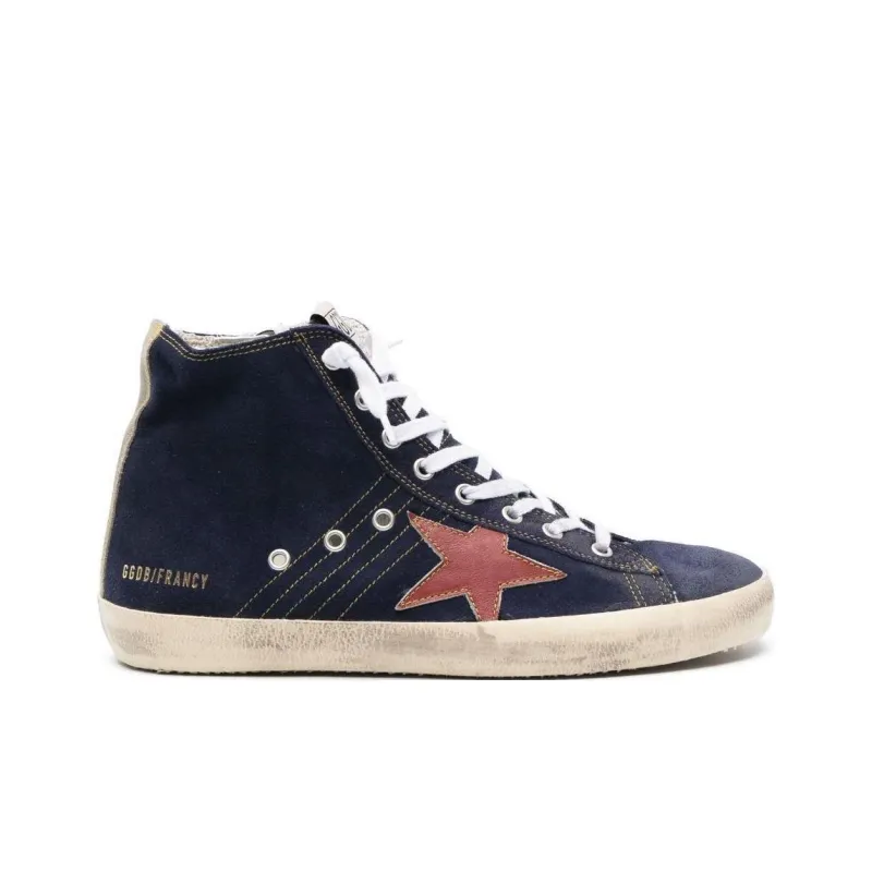 Golden Goose Francy High-top Suede Sneakers-1