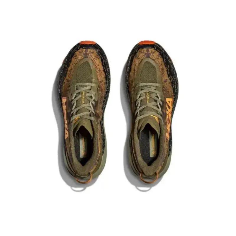 HOKA ONE ONE Speedgoat 6 Anti-Slip Wear-Resistant Low-Top Running Shoes Men's Olive-3