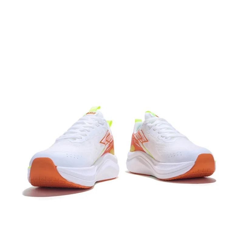 KVIV Anti Slip And Wear Resistant Lightweight Low Top Casual Running Shoes Unisex Orange Yellow-5