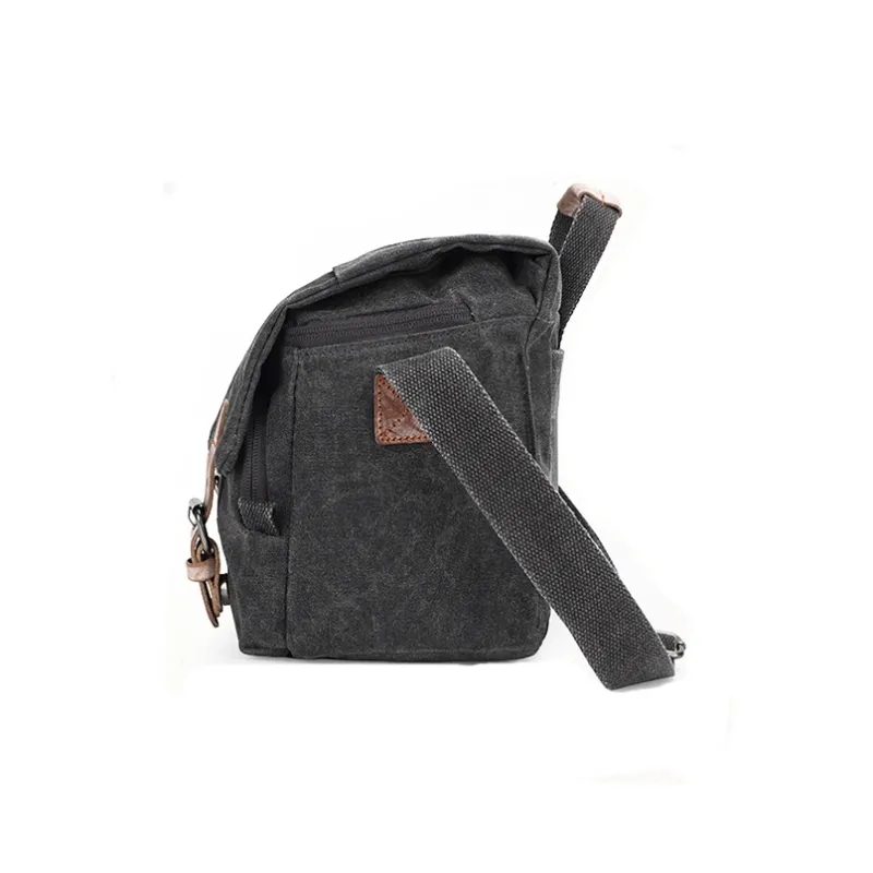 H YXIANG Canvas Shoulder Bag Regular Men's Khaki/Dark Gray/Army Green-5