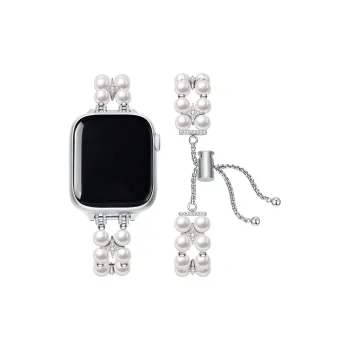 ZEGL Apple Compatibility Watch Band Pearl Bracelet Material