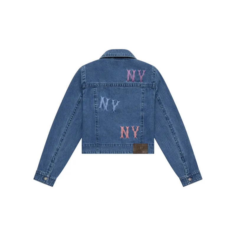 MLB Fashion Sports Collection New York Yankees 24FW Denim Jacket Women's Indigo-1