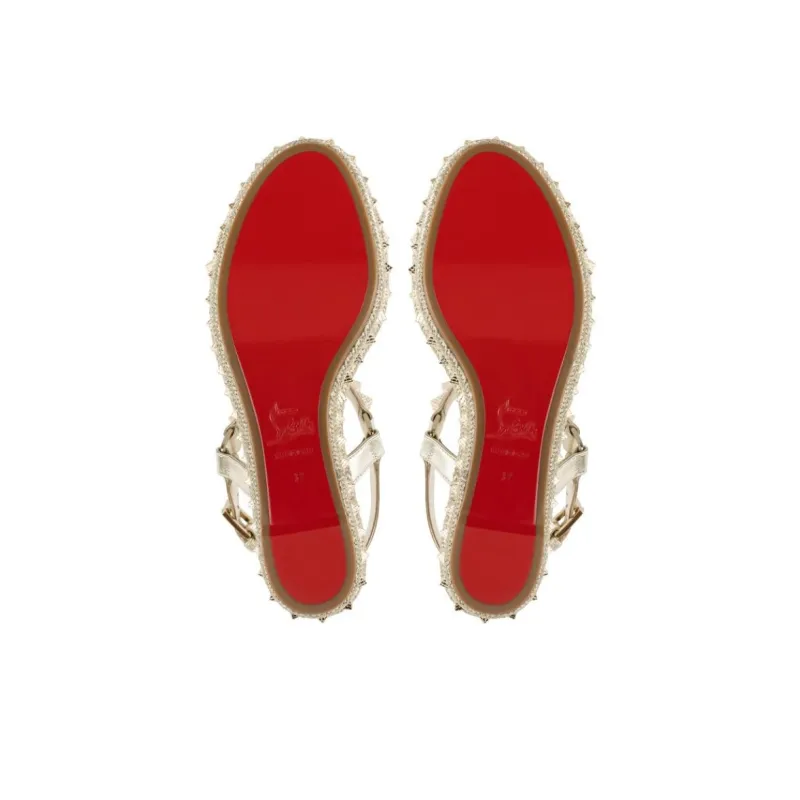 CL Pyraclou One Strap Sandals Women's Gold-4