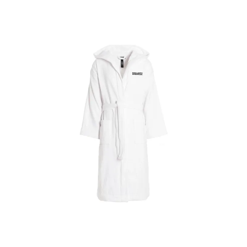 DSQUARED2 Logo Embroidered Bath Robe-0