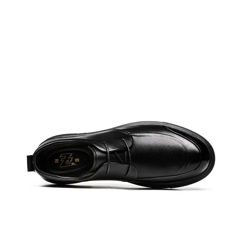 CHINT Dress Shoes Men Low Top Black-3