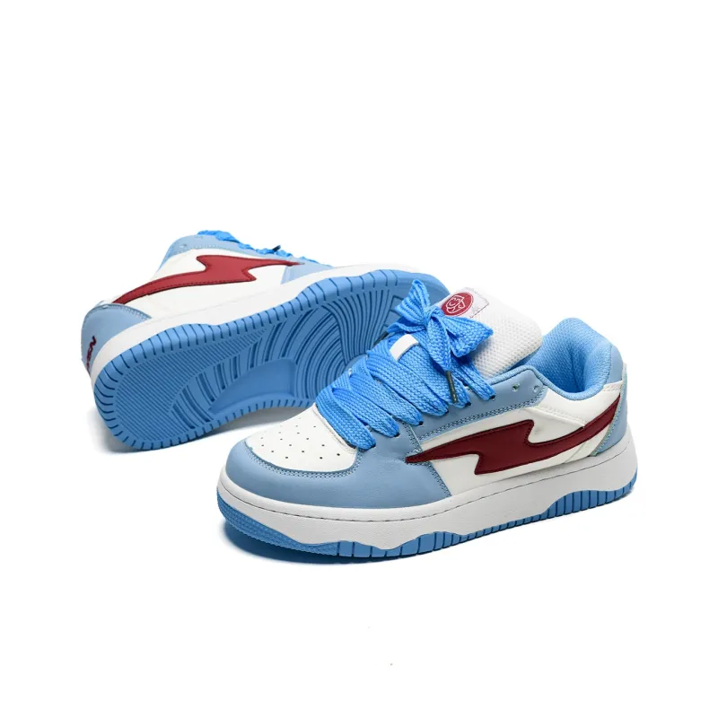 OAOQ Wear-resistant And Lightweight Low-Top Casual Shoes Unisex Light Moon-3
