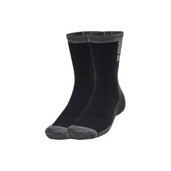 Under Armour Cold Weather Crew Mid Calf Socks Unisex 2 Pack Black