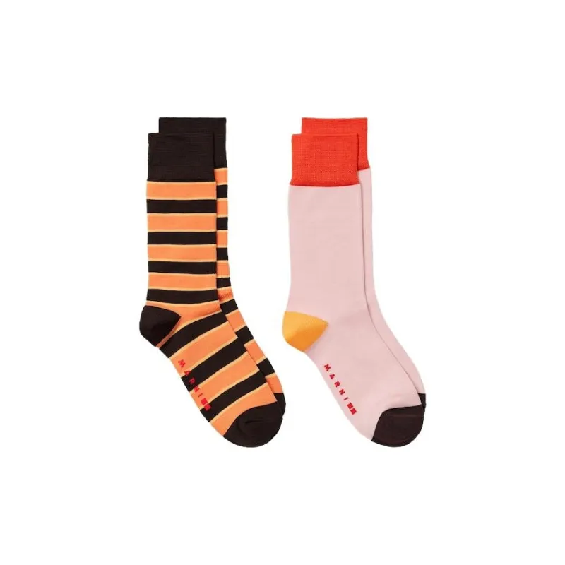 UNIQLO x MARNI Knee-High Socks Unisex 2 Pack-0