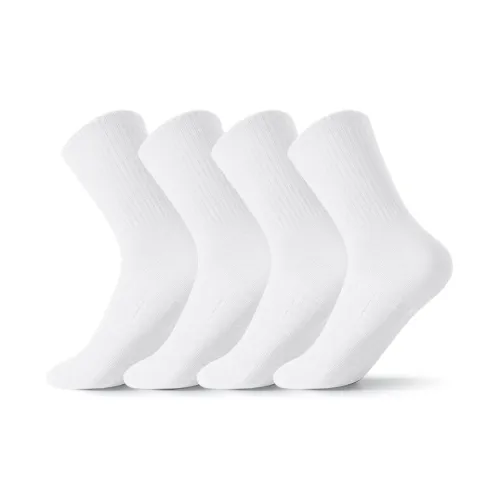 SHIWAJI Mid Calf Socks Men's 4 Pack