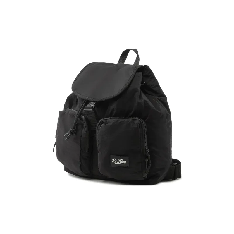 LiNing Fitness Series Polyamide Backpack Unisex Black-2