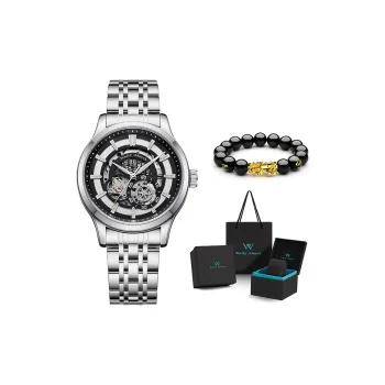 Welly Merck Automatic Mechanical Movement Men's Watches Black Dial