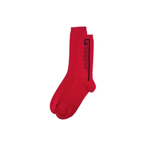 Givenchy Paris Logo Socks Red/Black