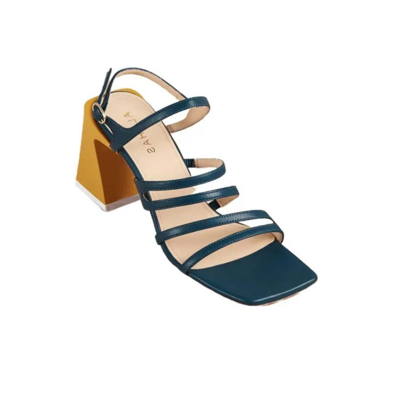 ALOHAS Aubrey Strap Sandals 6cm Women's Blue-1