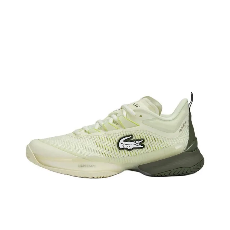 LACOSTE Low Top Tennis Shoes Women's Light Yellow-0