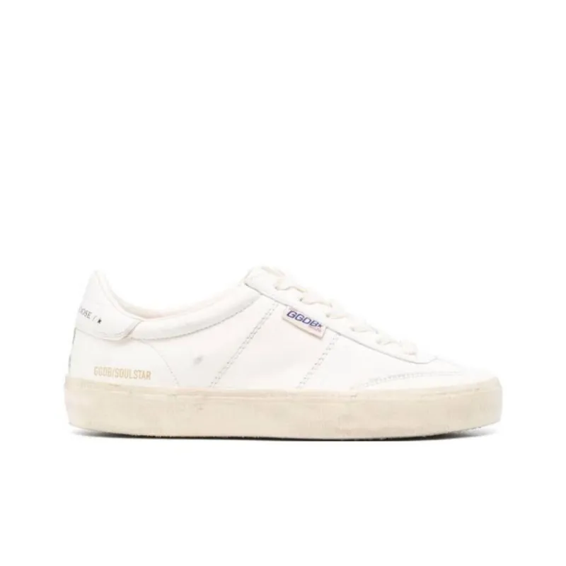 Golden Goose Distressed-effect Leather Sneakers-1