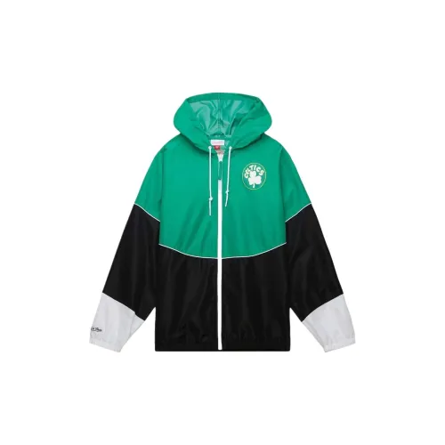 Mitchell Ness X NBA Boston Celtics Team Trench Coats Men White/Green/Black