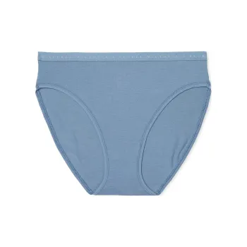 Victoria's Secret Stretch Cotton High-Leg Brief Panty / Faded Denim Underpants Women's 1 Pack Blue