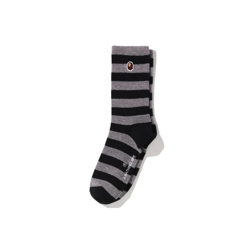 A BATHING APE Men Knee high Socks-3