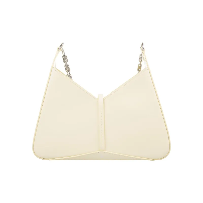 GIVENCHY Cut Out Series Shiny Brushed Calfskin Portable Crossbody Bag, Shoulder Bag Women's Yellow-5