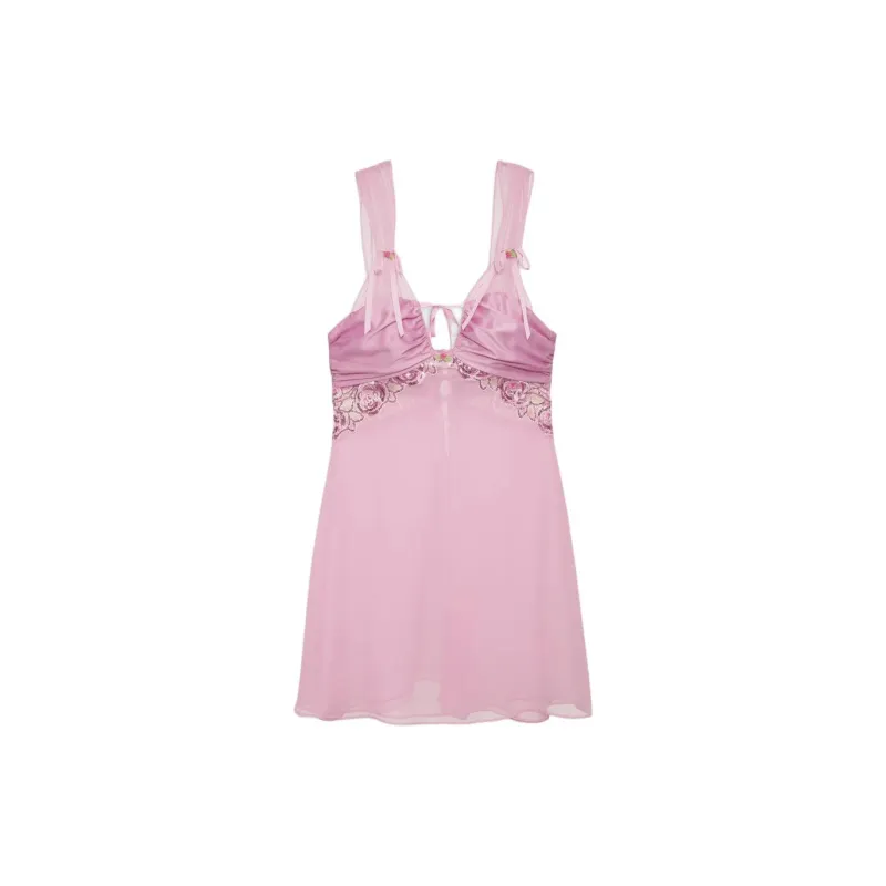 Victoria's Secret Doreen Slip Dress Nightgown Women's Pink-0