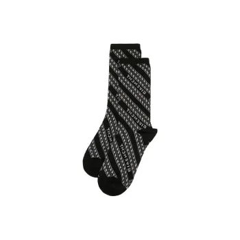 Givenchy Chain Logo Socks 'Black/White'