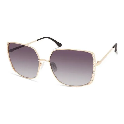 GUESS Metal Square Sunglasses Women's Gold