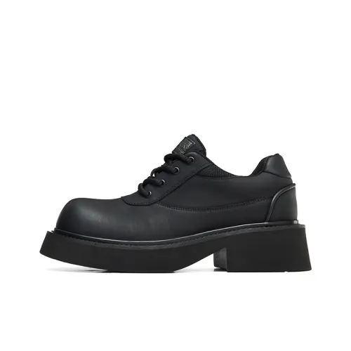 FAIRWHALE Men's Casual Shoes Men Low-Top Black