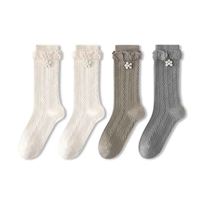 JIAZINI Mid Calf Socks Women's 4 Pack-20