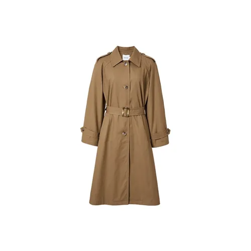 Hopeshow Trench Coats Women's Honey Tea Brown 039