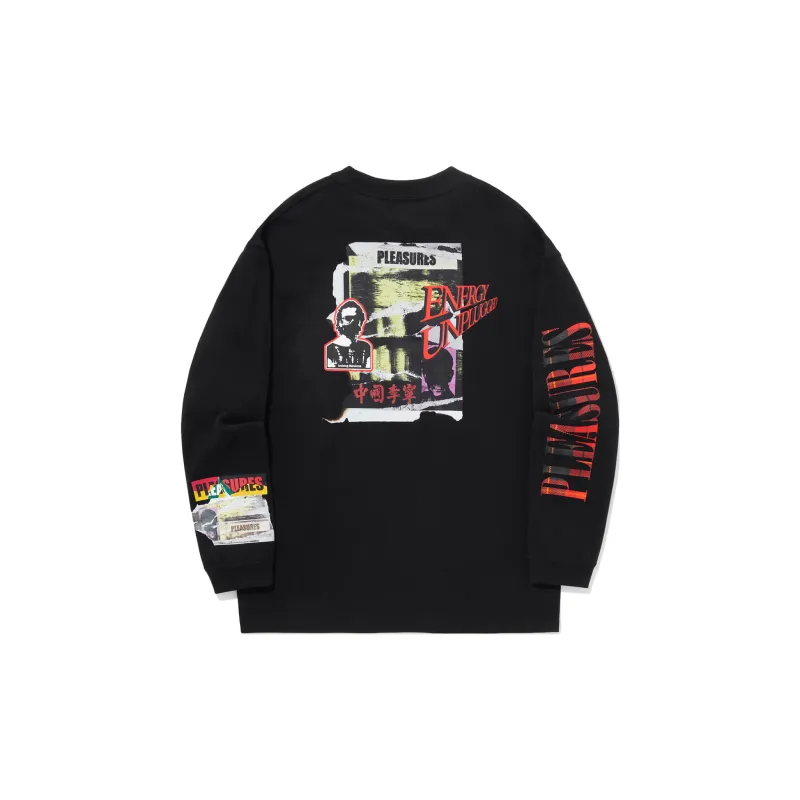 LiNing x PLEASURES T Shirt Unisex Black-1
