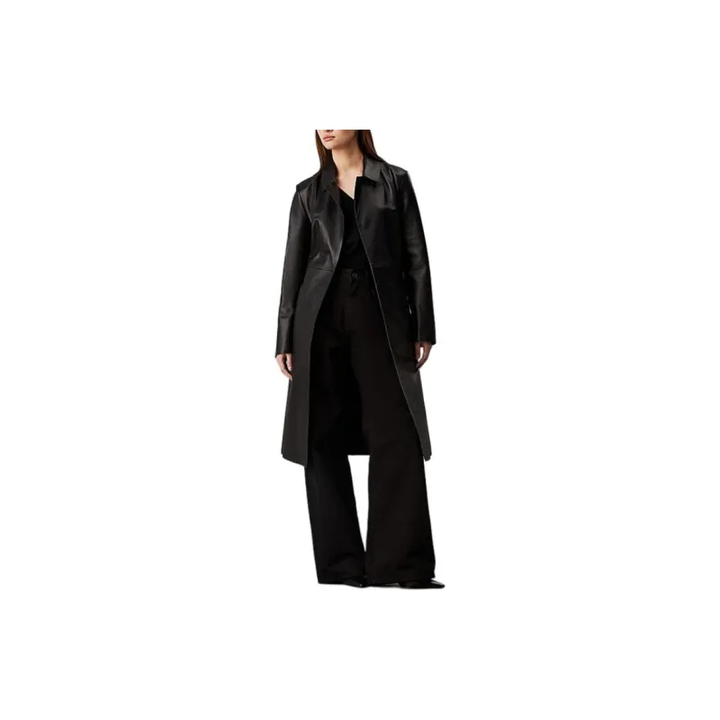 Calvin Klein Leather Coat-2