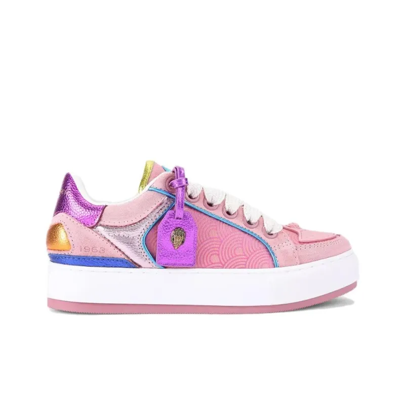 Kurt Geiger London Southbank Tag Low Top Skateboard Shoes Women's Pink-1