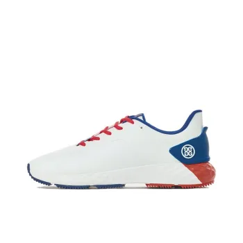GFORE Anti Slip Wear Resistant Low Top Golf Shoes Men's White Blue Red