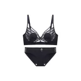 Elegant Black (Bra+Underpants Sets)