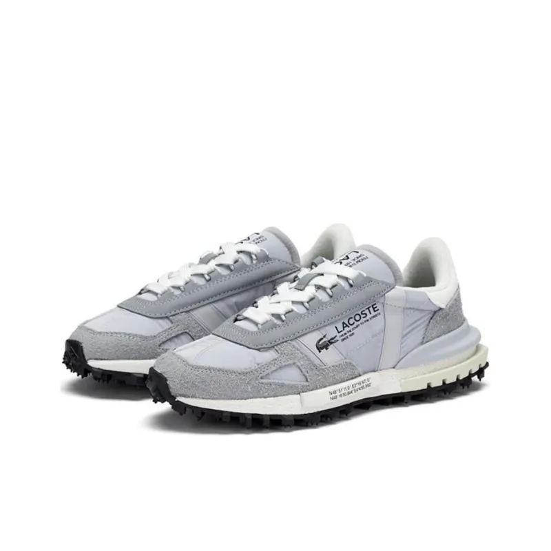 LACOSTE Low Top Casual Shoes Women's Light Gray-2