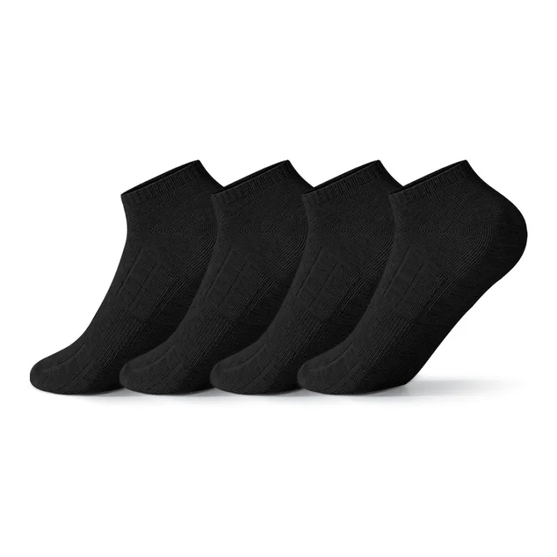 SHIWAJI No-Show Socks Men's 4 Pack-4