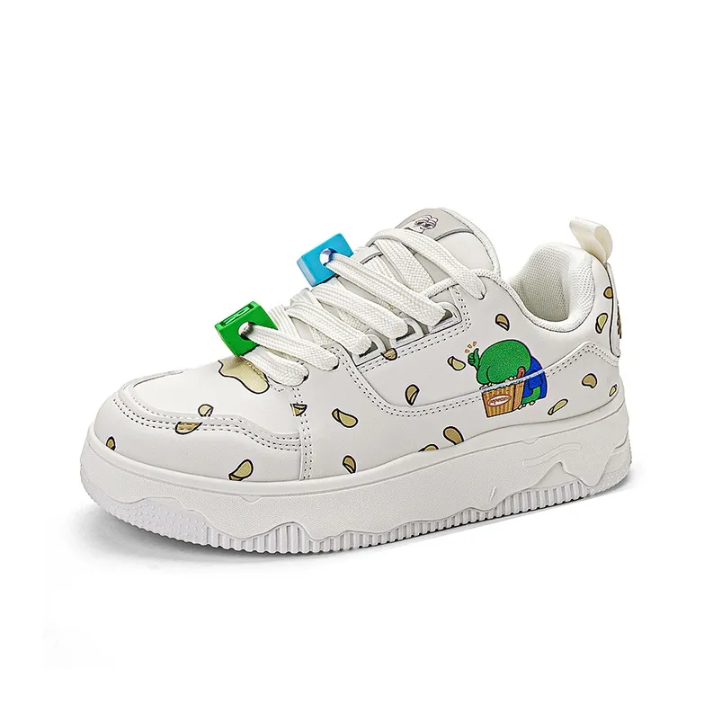 Pepe The Frog Skateboard Shoes Unisex Low Top Classic Black White/Pearl Beige/Tangerine/Ocean Blue/Mismatched-25