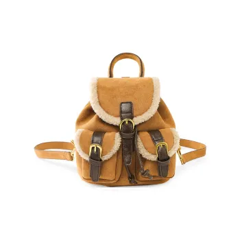 Bywhich Suede Backpack Regular Women's Brown