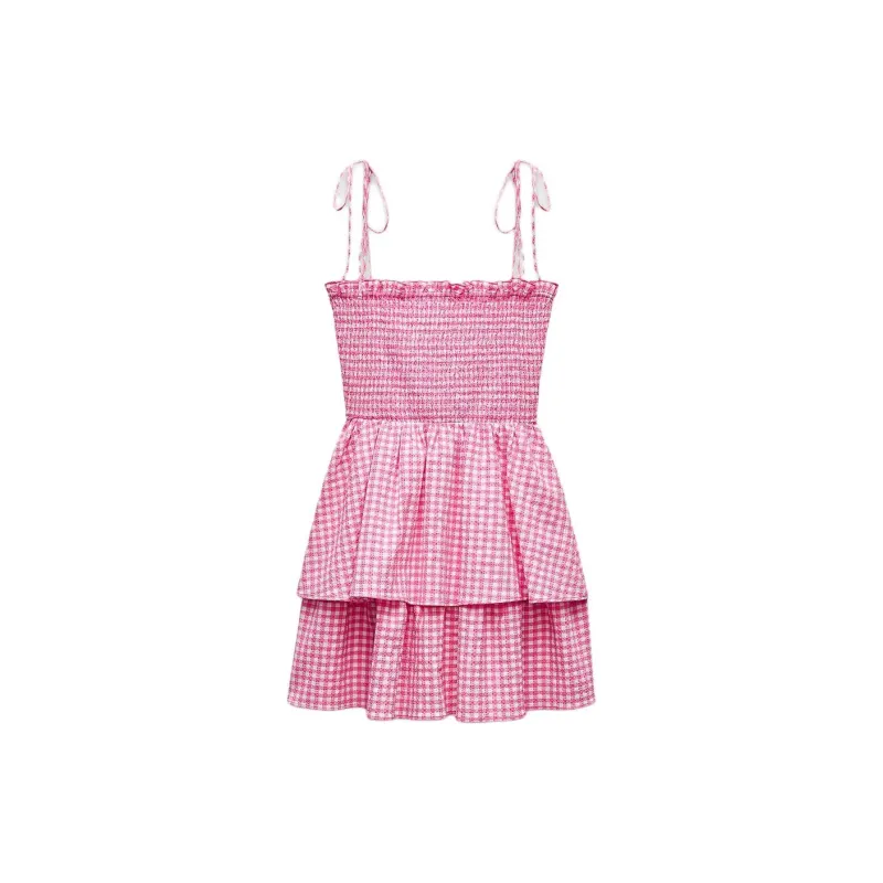 ZARA Slip Dresses Women's Pink/White-1