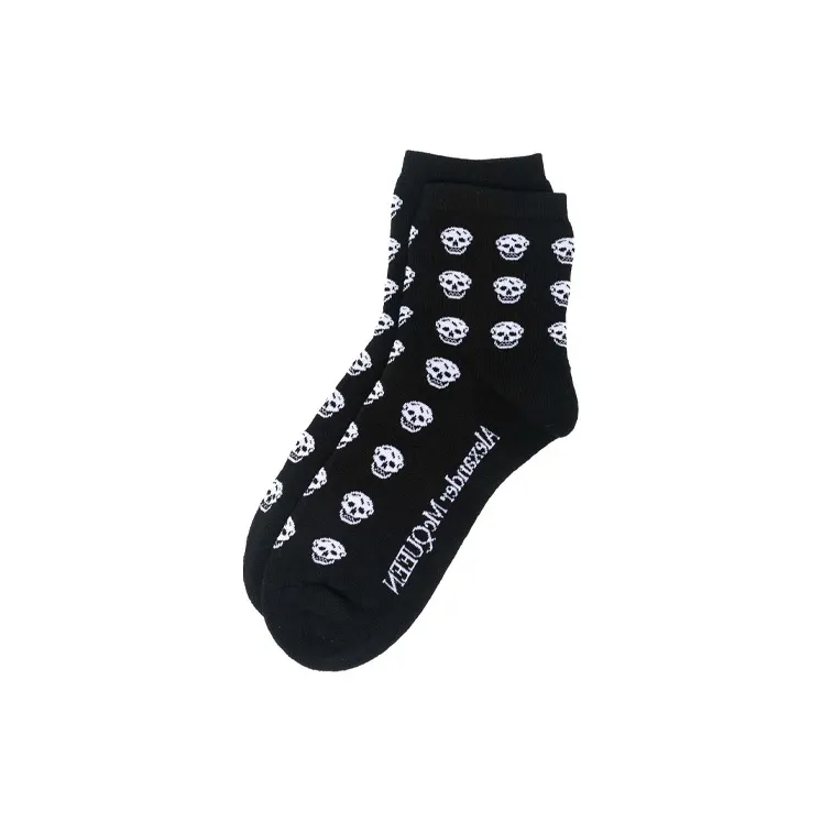 Alexander McQueen Logo Intarsia Crew Socks-0