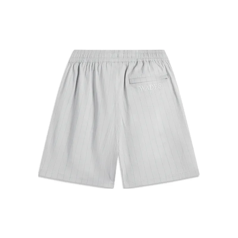 LiNing Casual Shorts Men's Mist Gray Stripe-1