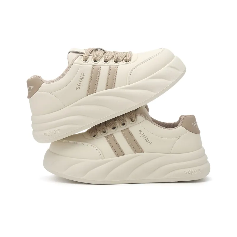 Jin Baichuan Wear-Resistant Height Increasing Low-Top Skateboard Shoes Women's-2